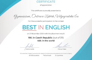 Obrázek k aktualitě: Best in English 2024