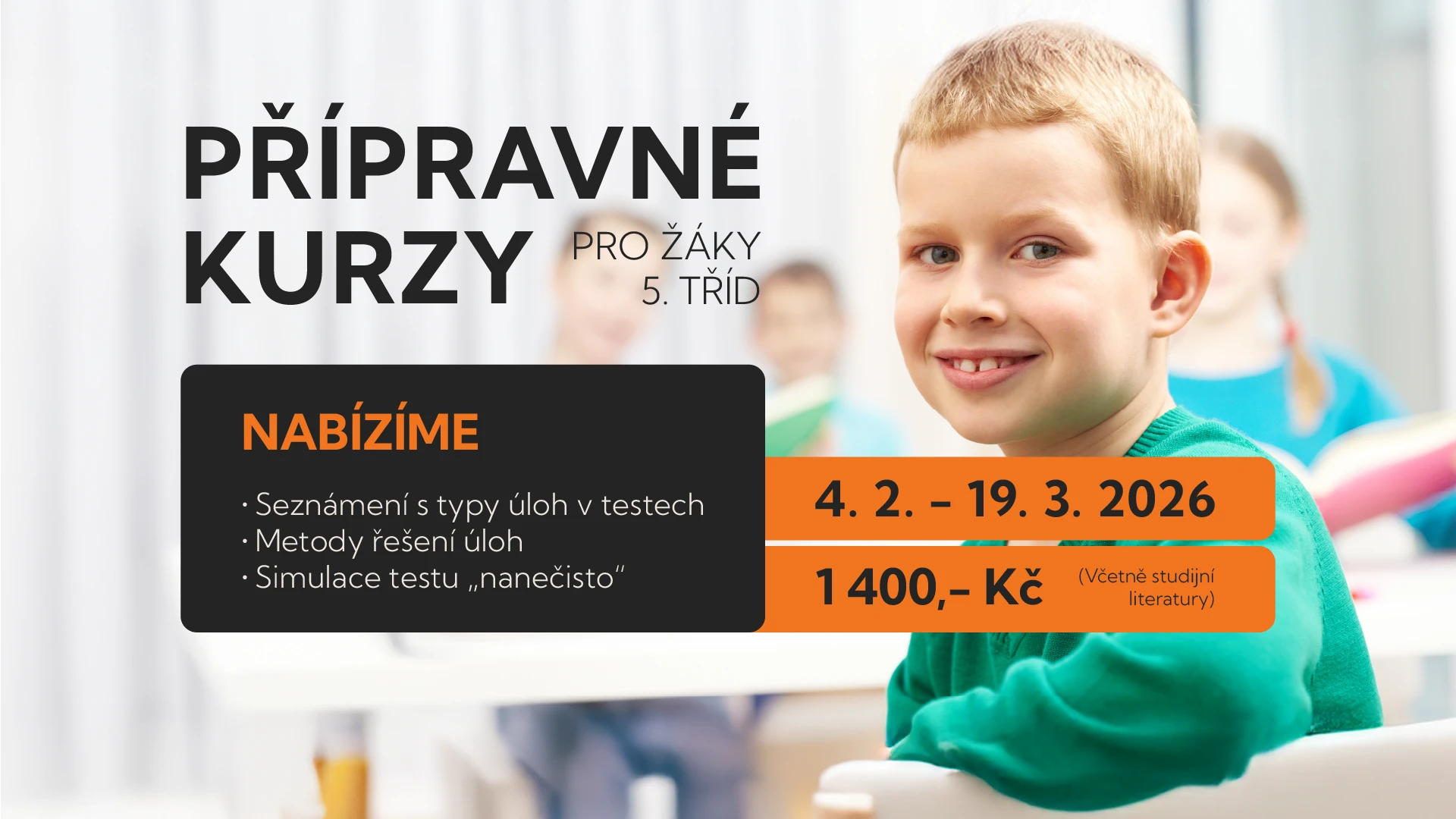Obrázek: Přípravné kurzy pro žáky 5. tříd